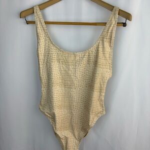 SKIMS Limited Editiion signature swim scoop neck one piece 🐊 NWT